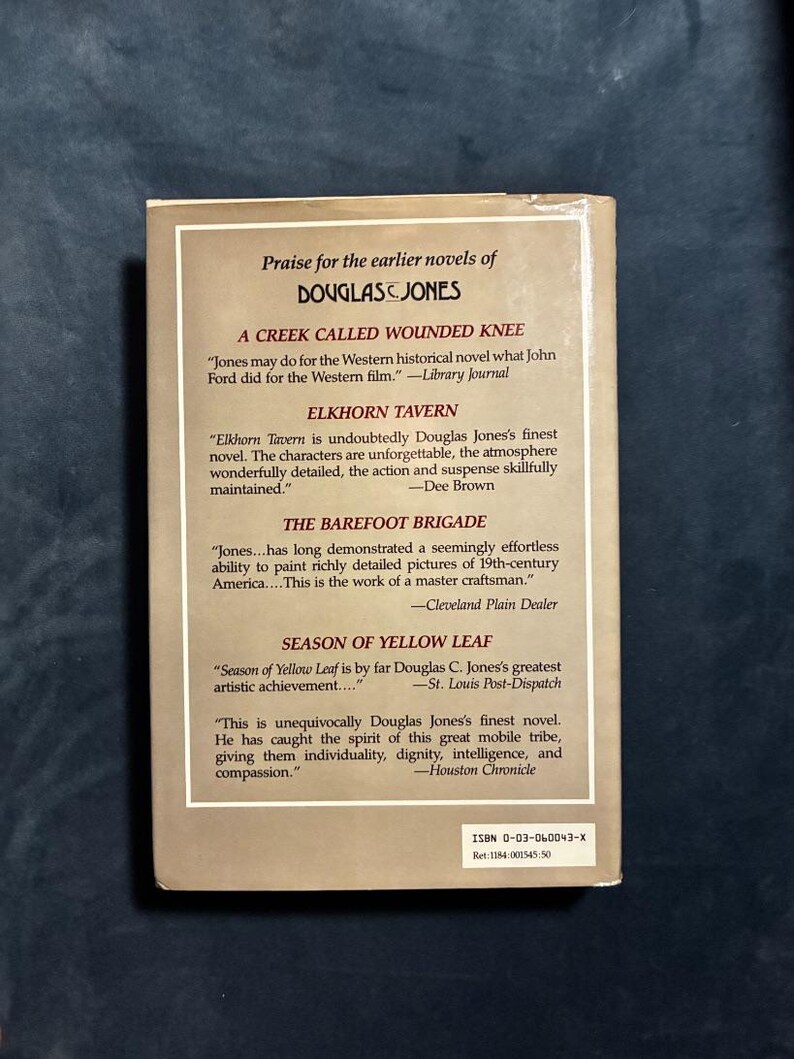 Gone the Dreams and Dancing by Douglas C. Jones 1984 First Edition Second Printing Near Fine/VG+ image 3