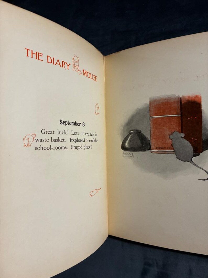 The Diary of a Mouse by Edith Dunham 1907 First Edition Good Hardcover image 7