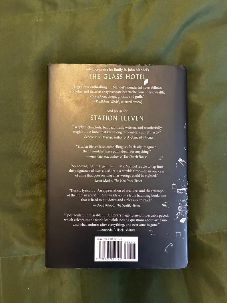 The Glass Hotel First Edition Hardcover Novel by Emily St. John Mandel image 4