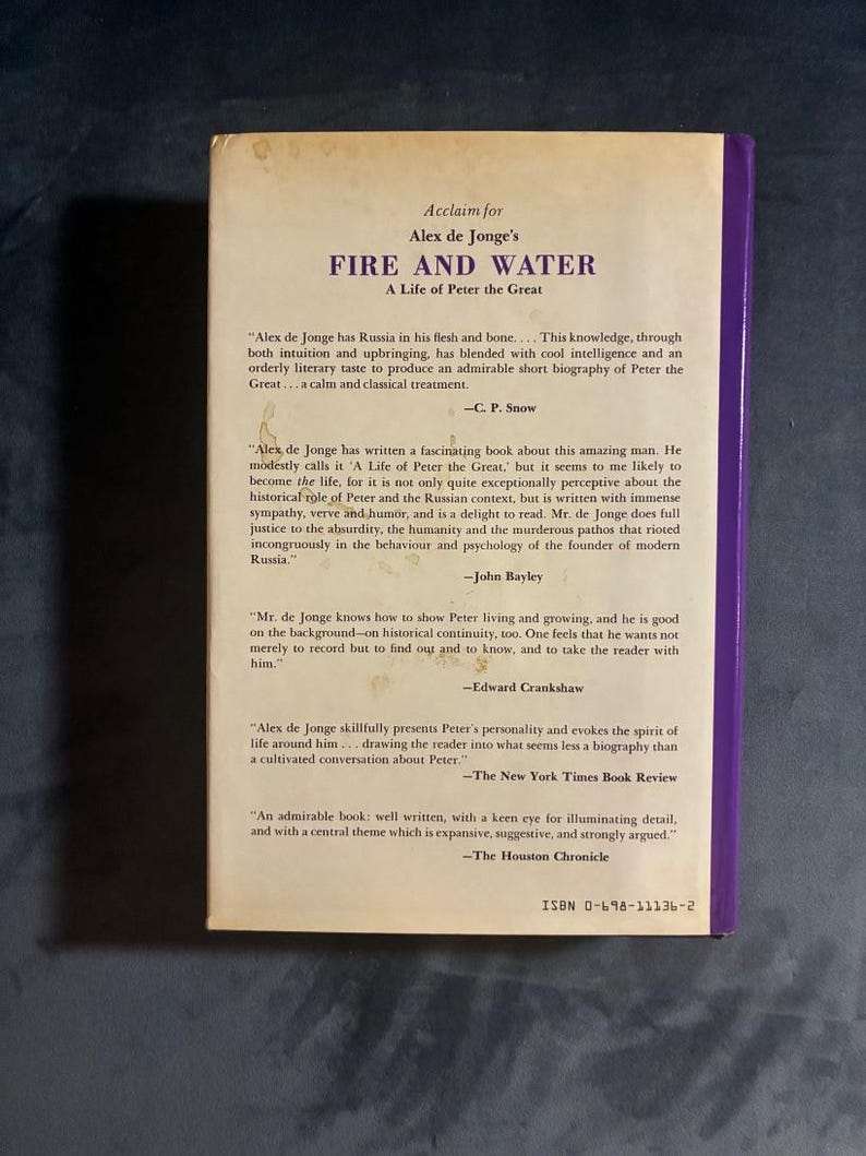La vita e i tempi di Grigorii Rasputin di Alex de Jonge, prima edizione del 1982, condizioni quasi perfette/ottime, copertina rigida. immagine 4