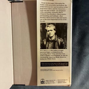 Libra de Don DeLillo, 1988, primera edición, primera impresión, casi perfecto/muy buen estado+. imagen 4