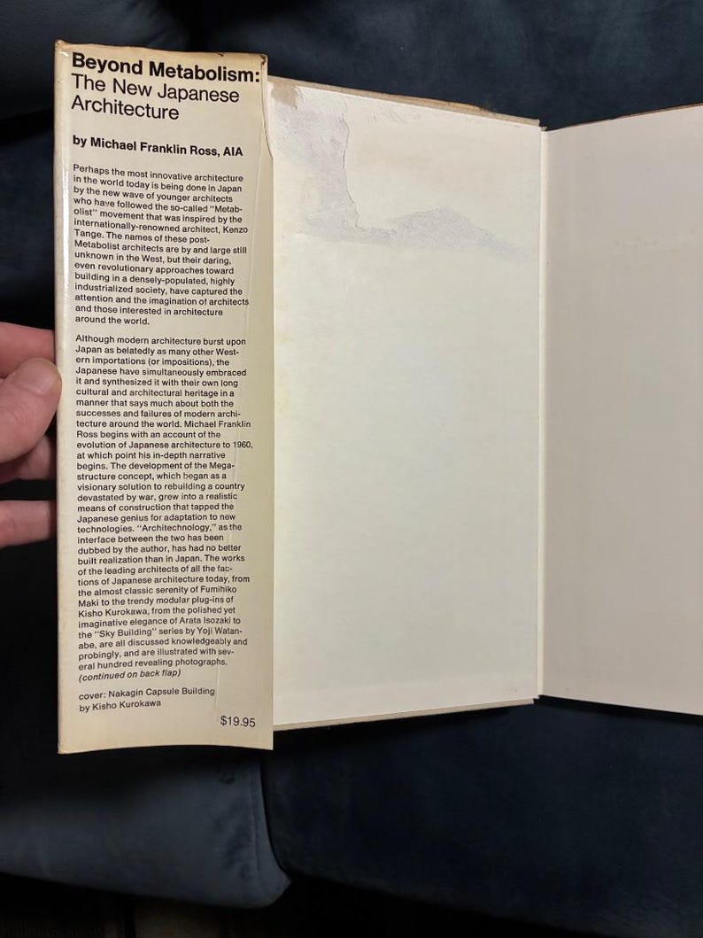 Beyond Metabolism: New Japanese Architecture by Michael Franklin Ross (1st Ed.) image 2