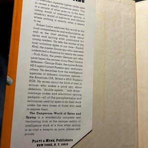Die gefährliche Welt der Spione und Spionage von Robert Liston, Erste Auflage, Erster Druck, Sehr guter Zustand/Gut, Hardcover Bild 3
