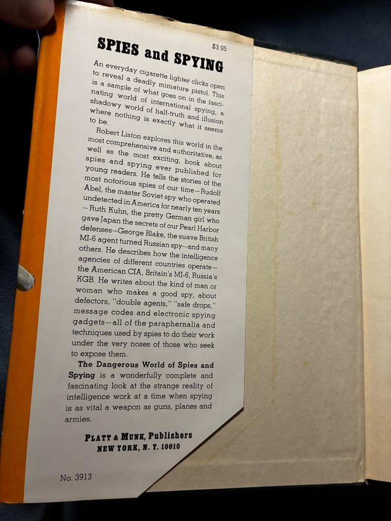Die gefährliche Welt der Spione und Spionage von Robert Liston, Erste Auflage, Erster Druck, Sehr guter Zustand/Gut, Hardcover Bild 3