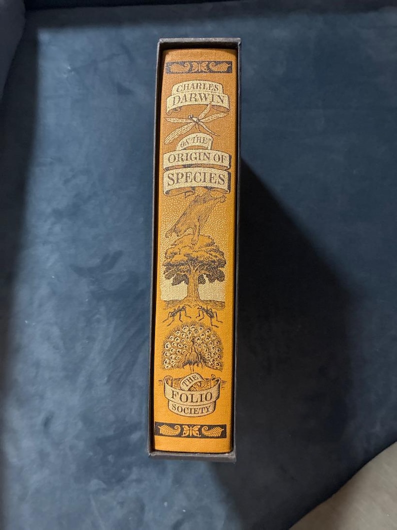 Sobre el origen de las especies, de Charles Darwin. Folio Society, edición de 2006. Tapa dura, en muy buen estado. imagen 8