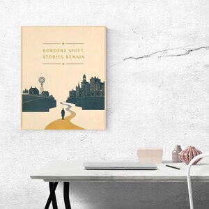 Póster de historias de viajes vintage – Impresión mate para el hogar de estilo americano imagen 2