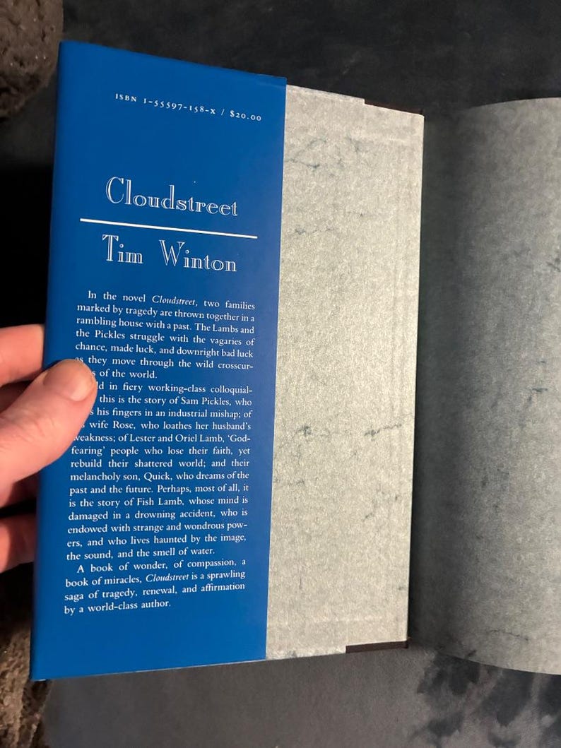Cloudstreet von Tim Winton, Erstausgabe 1992, sehr guter Zustand Bild 2