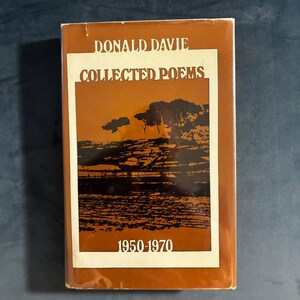 Poemas completos 1950-1970 de Donald Davie, 1972. Primera edición, primera impresión. Muy buen estado/buen estado. Tapa dura. imagen 1
