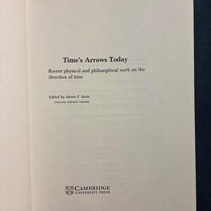 Las flechas del tiempo hoy: Steven F. Savitt (editor) Primera edición imagen 4