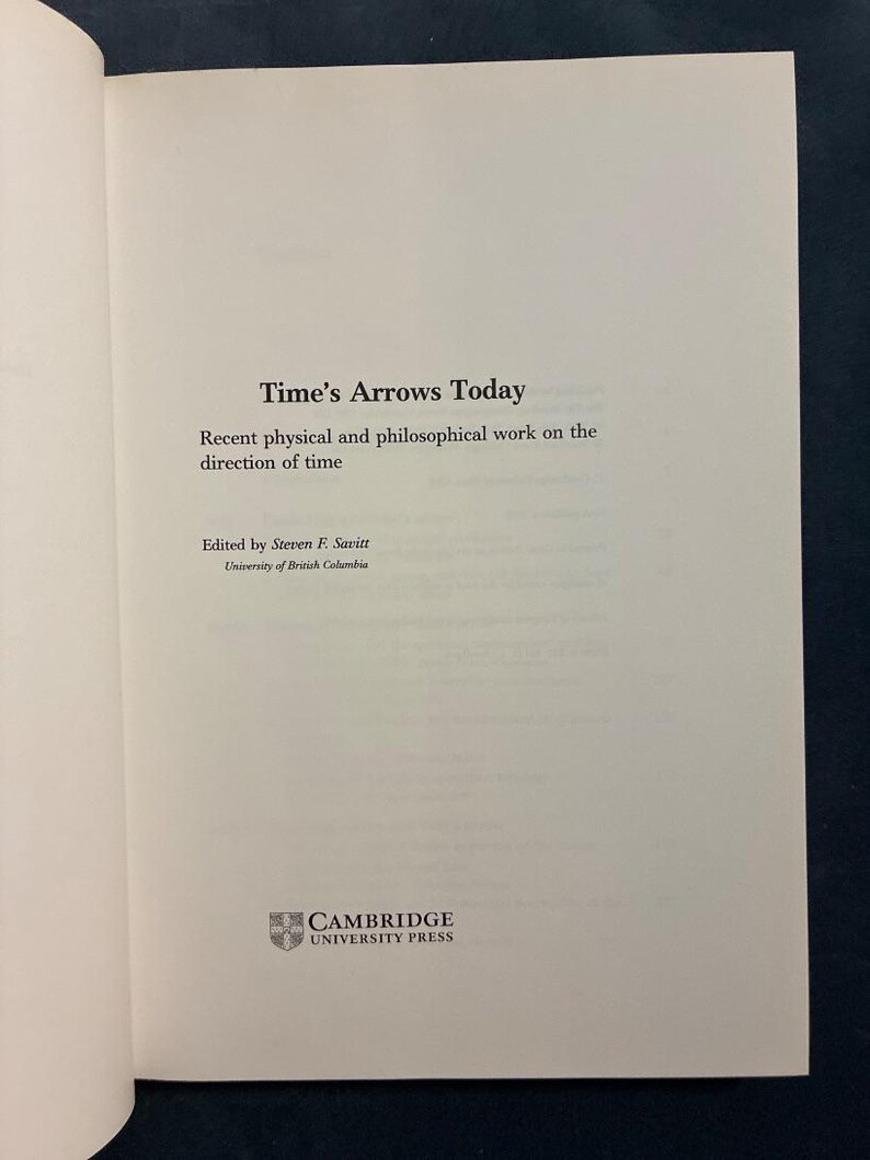 Las flechas del tiempo hoy: Steven F. Savitt (editor) Primera edición imagen 4