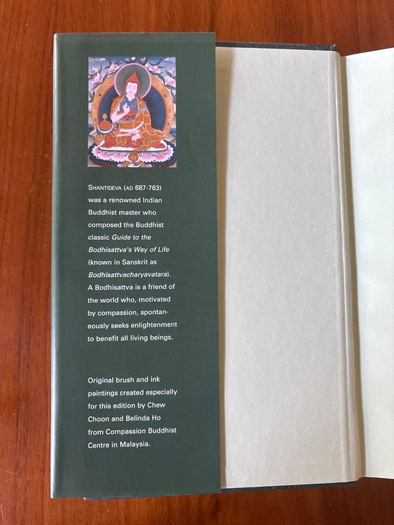 Guía del Camino del Bodhisattva por Shantideva Primera Edición Tapa dura en excelente estado imagen 6