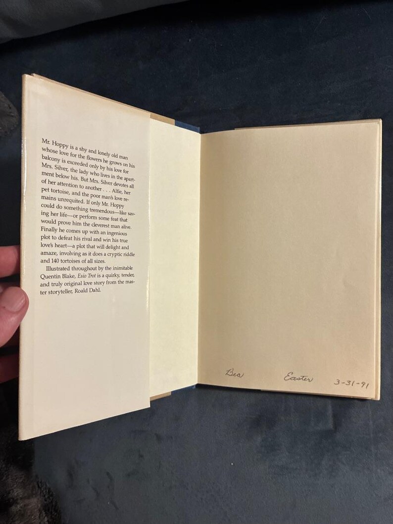 Esio Trot by Roald Dahl 1990 First Edition First Printing Near Fine/Very Good image 2