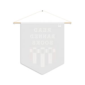 Read Banned Books Pennant, Library Wall Banner, Book Lover Decor, Polyester Twill (18" x 21") image 13