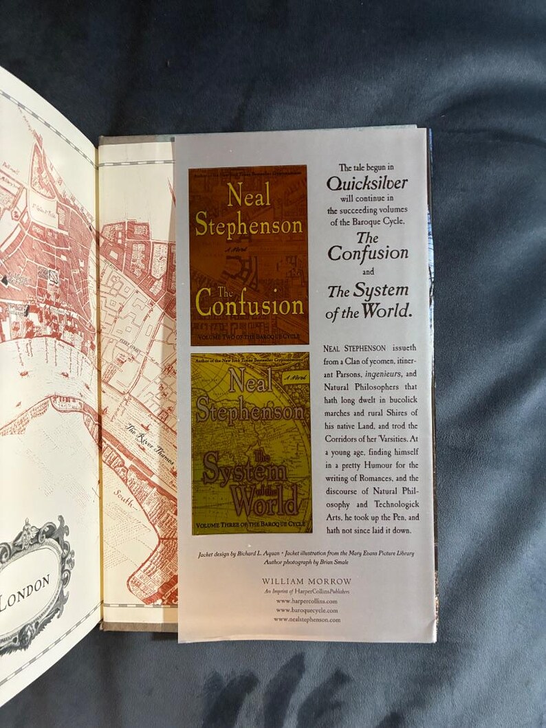 Quicksilver, de Neal Stephenson, 2003, Primeira Edição, Primeira Impressão, Quase Perfeito/Quase Perfeito imagem 6