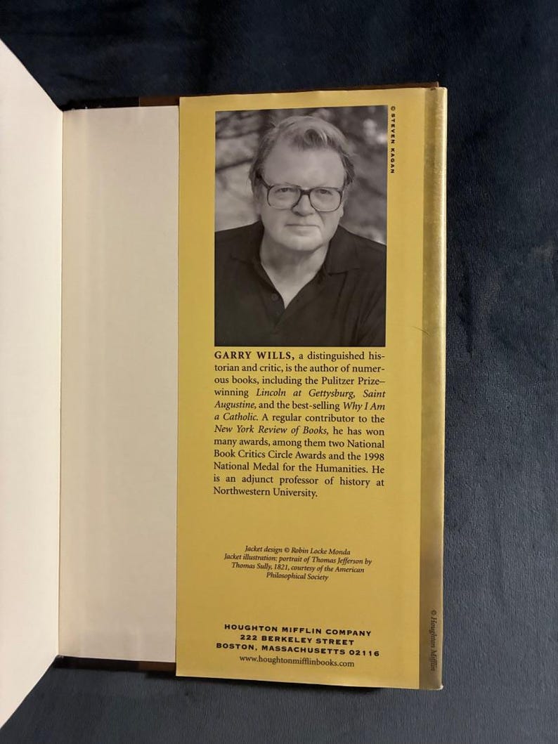 Negro President: Jefferson and the Slave Power by Garry Wills First Edition First Printing Fine/Very Good Hardcover image 2