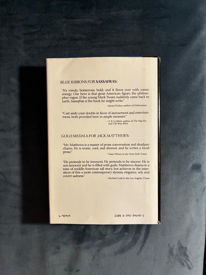 Sassafras van Jack Matthews, 1983, eerste editie, eerste druk, bijna perfecte staat. afbeelding 6
