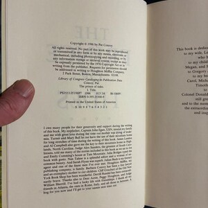 The Prince of Tides by Pat Conroy 1986 First Edition First Printing Near Fine/Very Good image 3