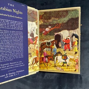 Die Geschichten aus Tausendundeiner Nacht, illustriert von Earle Goodenow, Grosset & Dunlap-Ausgabe von 1946, Zustand: Gut/Gut Bild 2