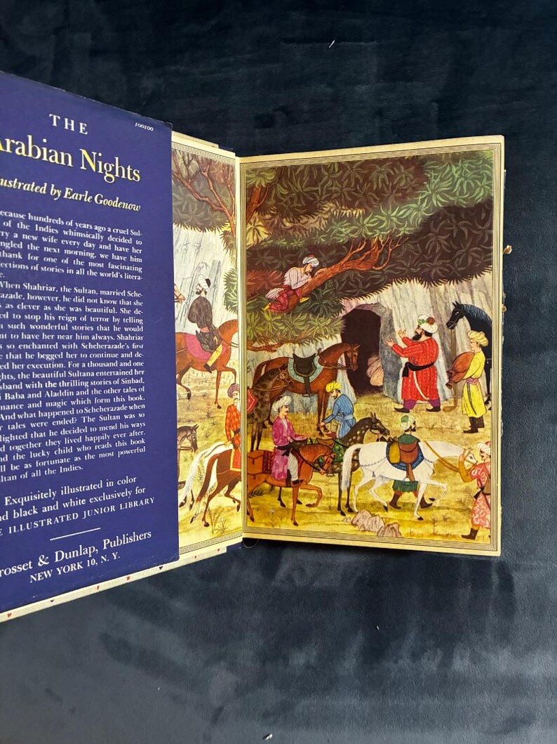 Die Geschichten aus Tausendundeiner Nacht, illustriert von Earle Goodenow, Grosset & Dunlap-Ausgabe von 1946, Zustand: Gut/Gut Bild 2