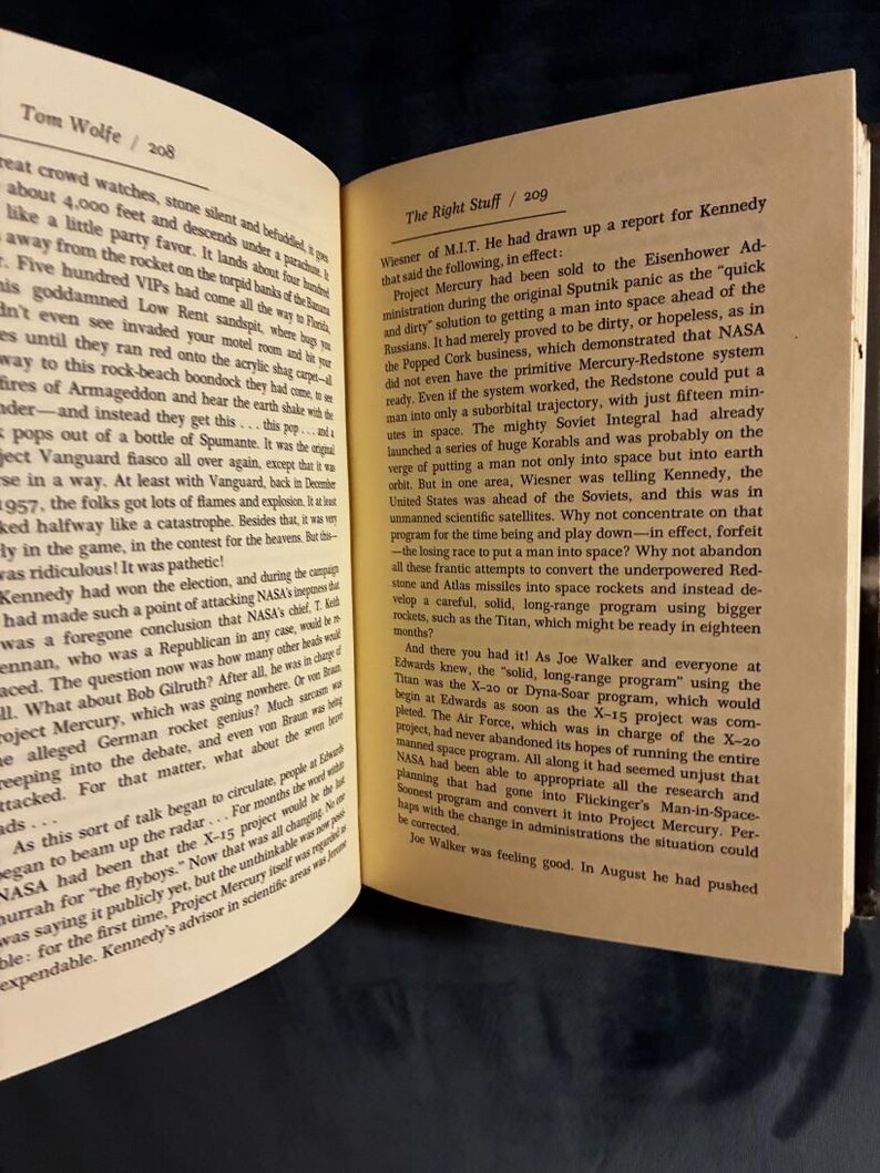 Elegidos para la gloria de Tom Wolfe, 1979, primera edición, primera impresión, casi perfecto/muy bueno. imagen 4