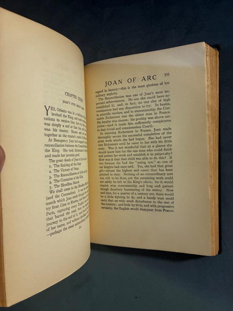 Personal Recollections of Joan of Arc by Mark Twain 1926 Edition First Printing image 5