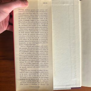 Mitternachtskinder von Salman Rushdie, 1. US-Ausgabe, 1. Druck – Mylar-Hülle mit Sammelkarten Bild 5