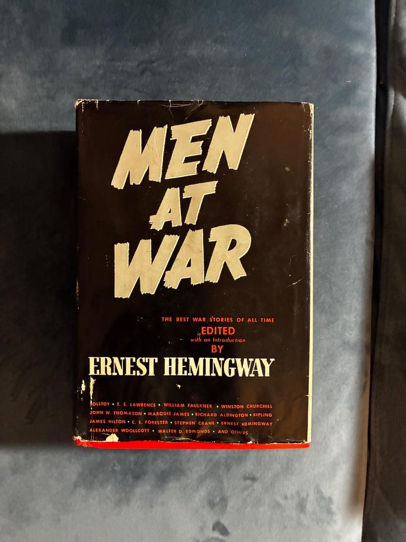 Men at War: The Best War Stories of All Time by Ernest Hemingway (editor) 1942 Edition Very Good/Good image 1