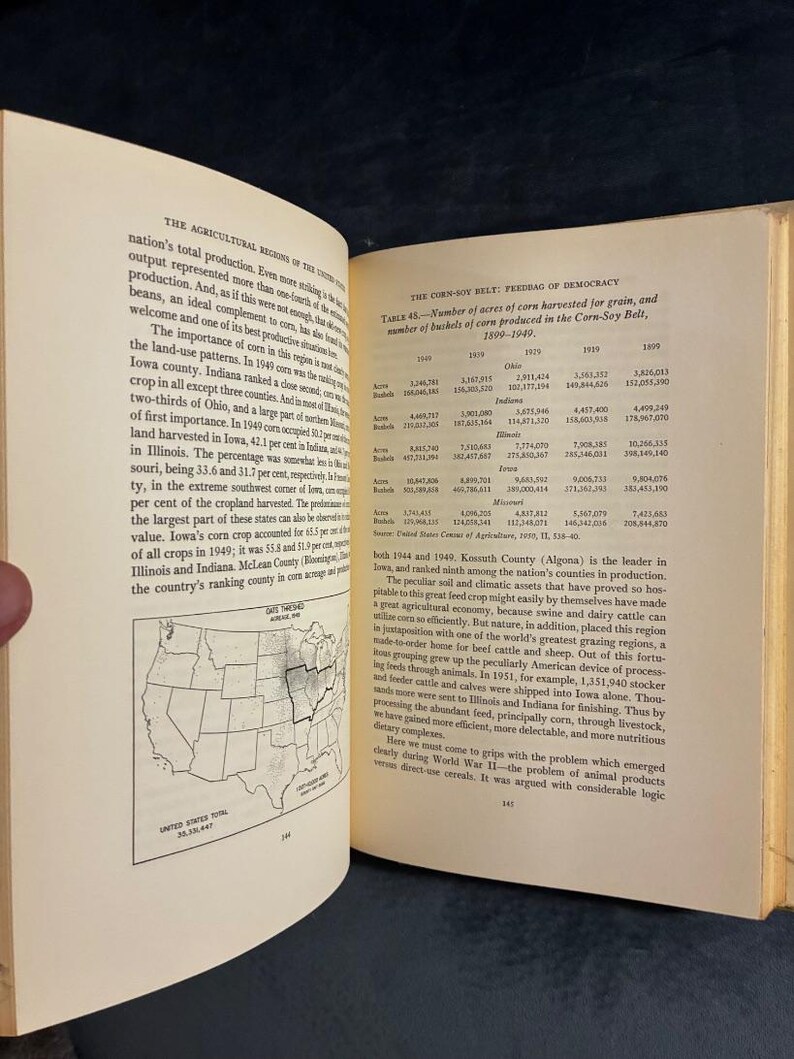 Les régions agricoles des États-Unis par Ladd Haystead et Gilbert C. Fite, 1955, première édition, premier tirage, très bon état/bon état image 4