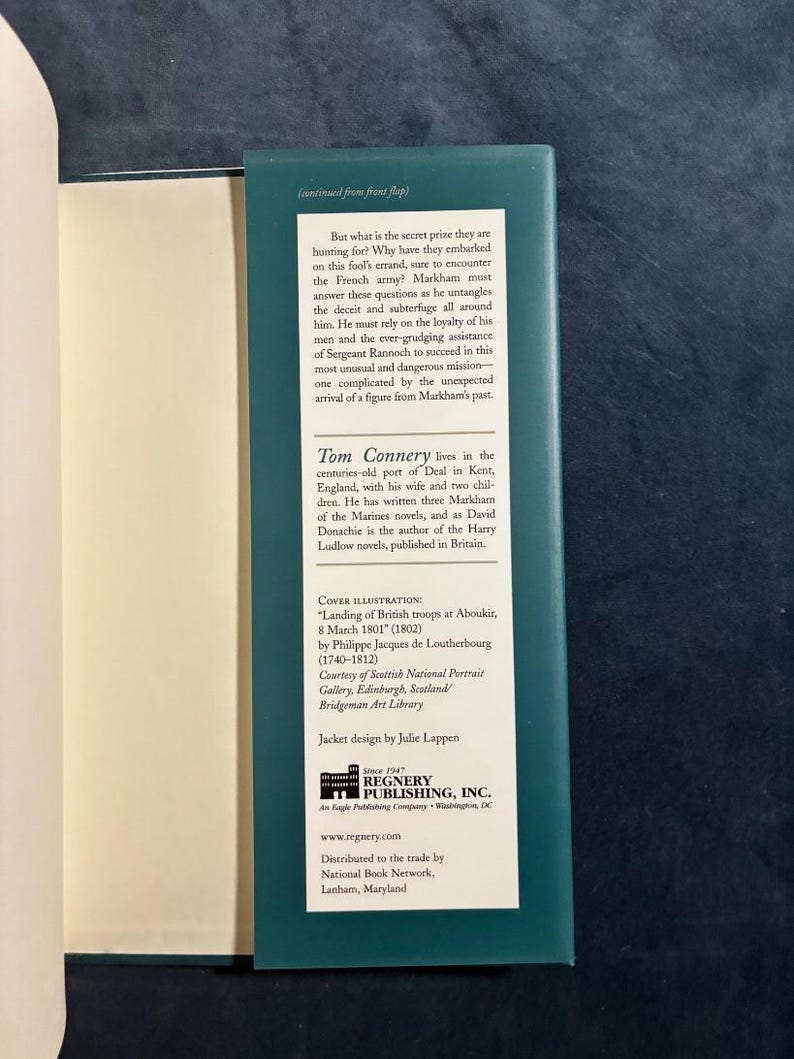 Honour Be Damned by Tom Connery 2000 First Edition First Printing Near Fine/Near Fine image 5