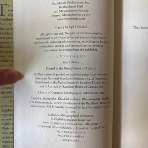 The Dhammapada: A New Translation of the Buddhist Classic with Annotations by Gil Fronsdal Near Fine Hardcover image 9
