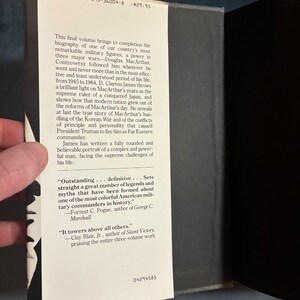 The Years of MacArthur, Volume III: Triumph and Disaster 1945-1964 by D. Clayton James First Edition First Printing Near Fine/Near Fine image 3