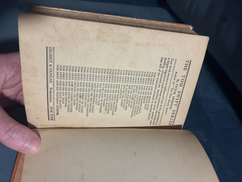 Tom Swift and His Planet Stone Victor Appleton 1935 First Edition First Printing Good Hardcover image 12