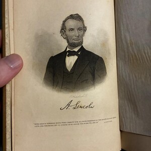 Life of Abraham Lincoln, Sixteenth President of the United States by Frank Crosby 1865 First Edition Very Good Hardcover image 2