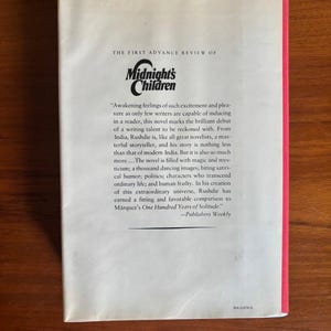 Mitternachtskinder von Salman Rushdie, 1. US-Ausgabe, 1. Druck – Mylar-Hülle mit Sammelkarten Bild 6