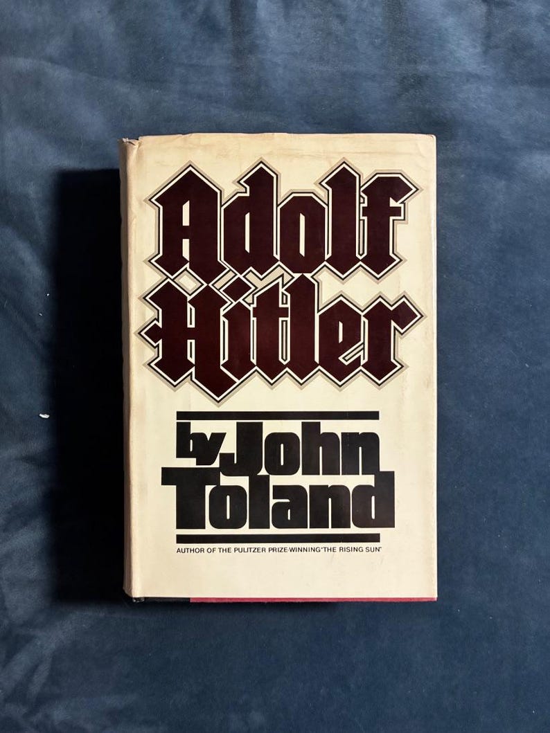 Adolf Hitler av John Toland 1976 Första upplagan Senare tryckning Mycket bra/Bra bild 1