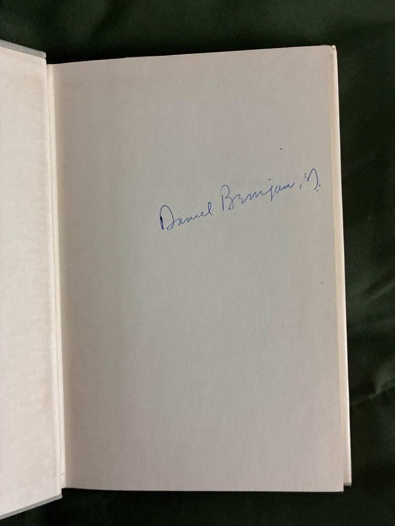 Signed First Edition The World for Wedding Ring by Daniel Berrigan Hardcover Poems image 5