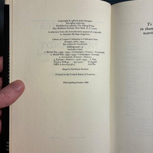 Six Armies in Normandy by John Keegan 1982 First Edition Third Printing Near Fine/Very Good image 3