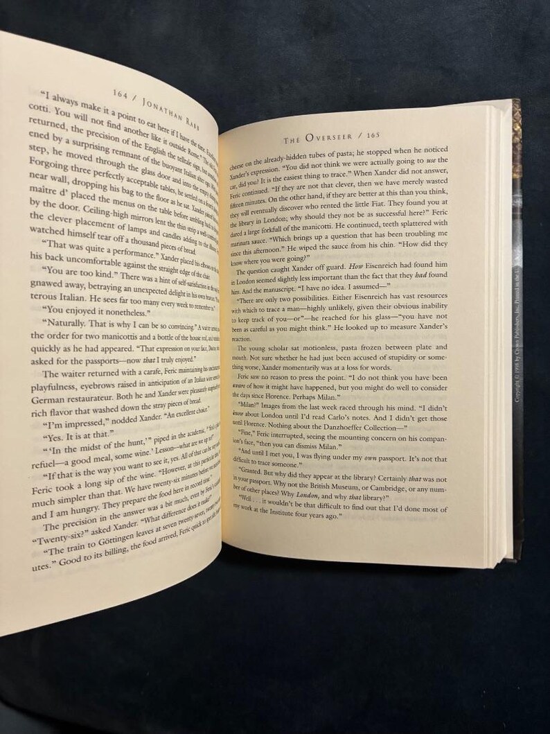 The Overseer by Jonathan Rabb 1998 First Edition First Printing Near Fine/Near Fine image 4