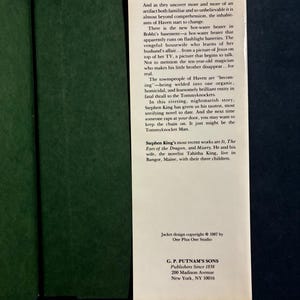 The Tommyknockers by Stephen King 1987 First Edition First Printing Fine/Near Fine image 4