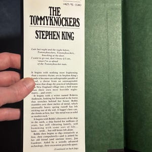 The Tommyknockers by Stephen King 1987 First Edition First Printing Fine/Near Fine image 2