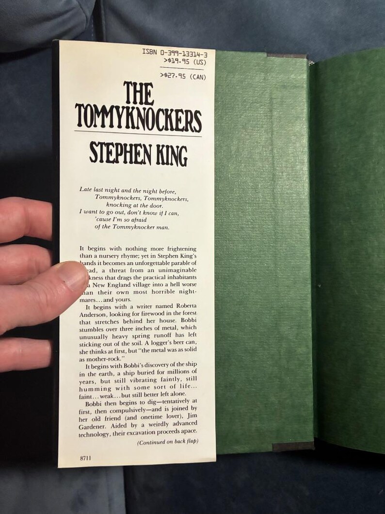 The Tommyknockers by Stephen King 1987 First Edition First Printing Fine/Near Fine image 2