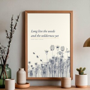 Larga vida a las malas hierbas - Lámina decorativa imprimible de Gerard Manley Hopkins, impresión poética (descarga digital) imagen 4