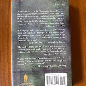 The Dhammapada: A New Translation of the Buddhist Classic with Annotations by Gil Fronsdal Near Fine Hardcover image 2