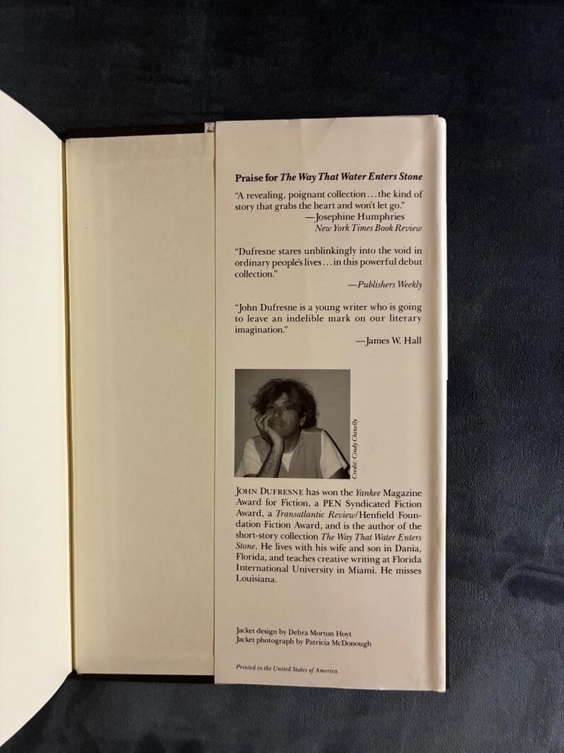 Louisiana Power & Light de John Dufresne, 1994, Primera edición, primera impresión, Casi perfecto/Muy buen estado, Tapa dura imagen 5