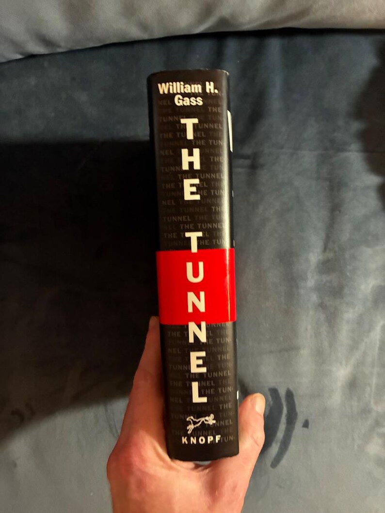 El túnel de William H. Gass, 1995, primera edición, primera impresión, casi perfecto/casi perfecto imagen 8