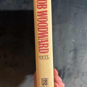 VELO: Las guerras secretas de la CIA 1981-1987 por Bob Woodward 1987 Primera edición Primera impresión Muy buen estado/Buen estado imagen 8