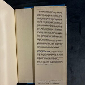 Truman de David McCullough, primera edición, tapa dura, casi perfecto/muy buen estado. imagen 6