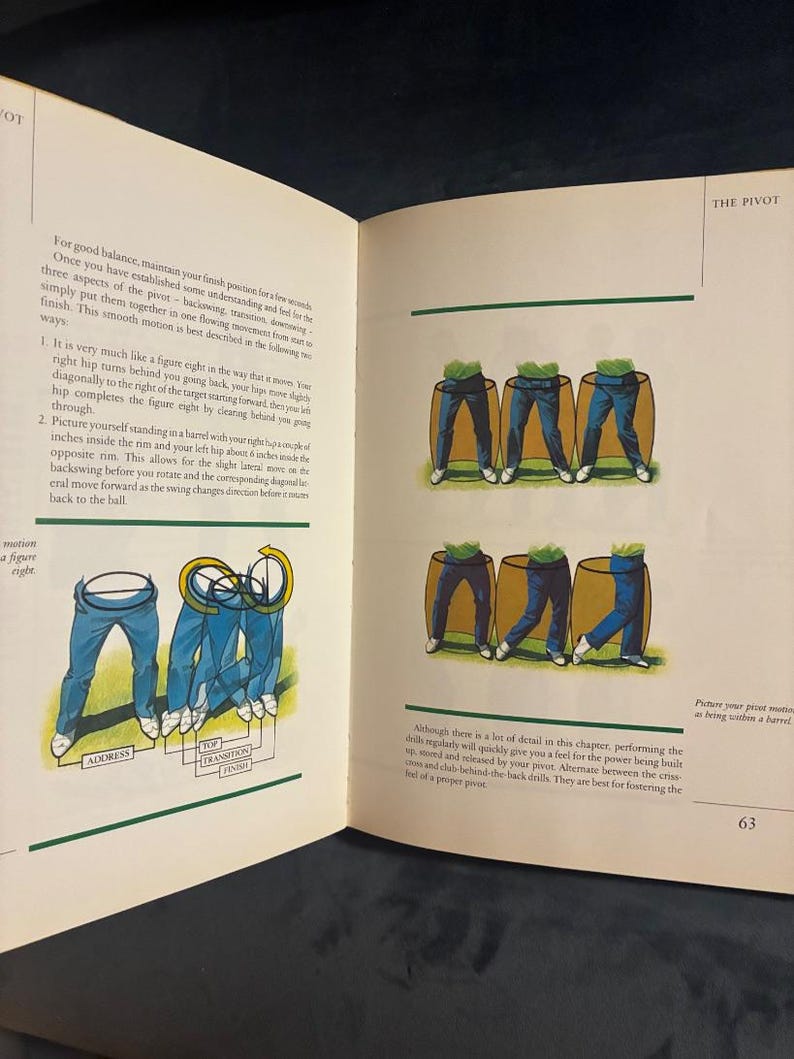The Golf Swing by David Leadbetter 1990 First Edition Second Printing Near Fine/VG+ Hardcover image 4