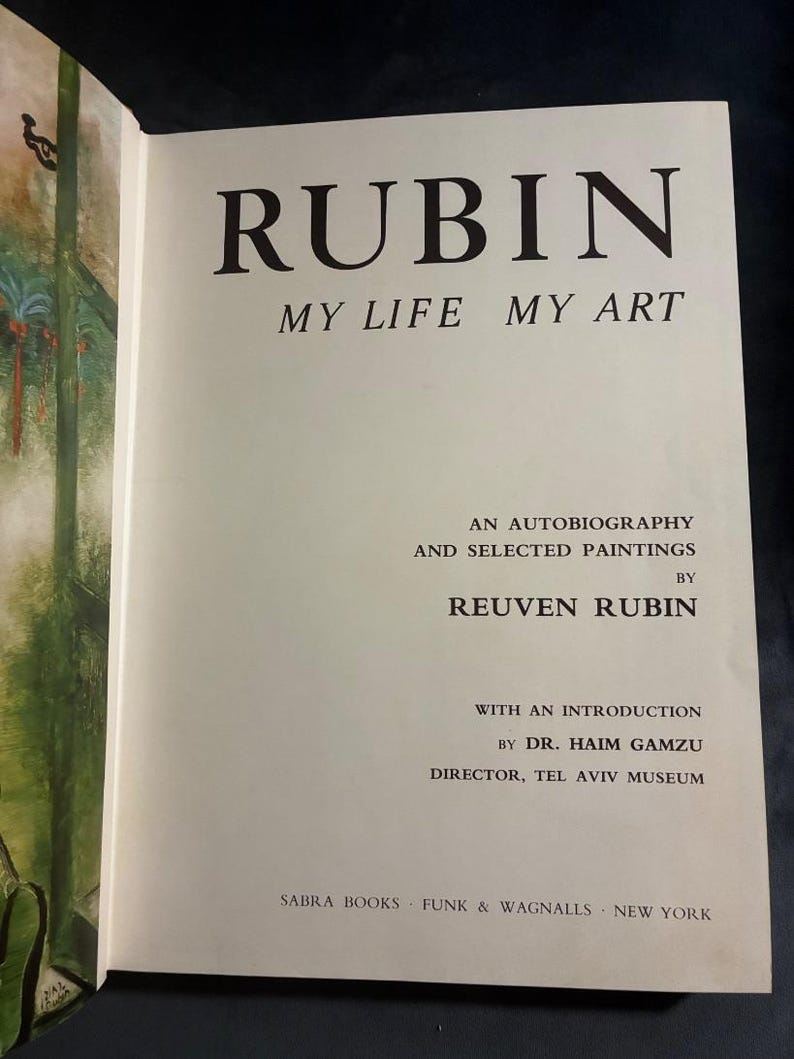 Rubin: My Life, My Art by Reuven Rubin 1974 First Edition Very Good Hardcover image 5