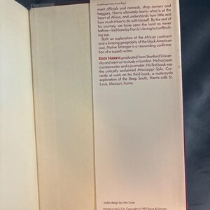 Native Stranger: Black American's Journey into Africa by Eddy L. Harris (Hardcover) image 5